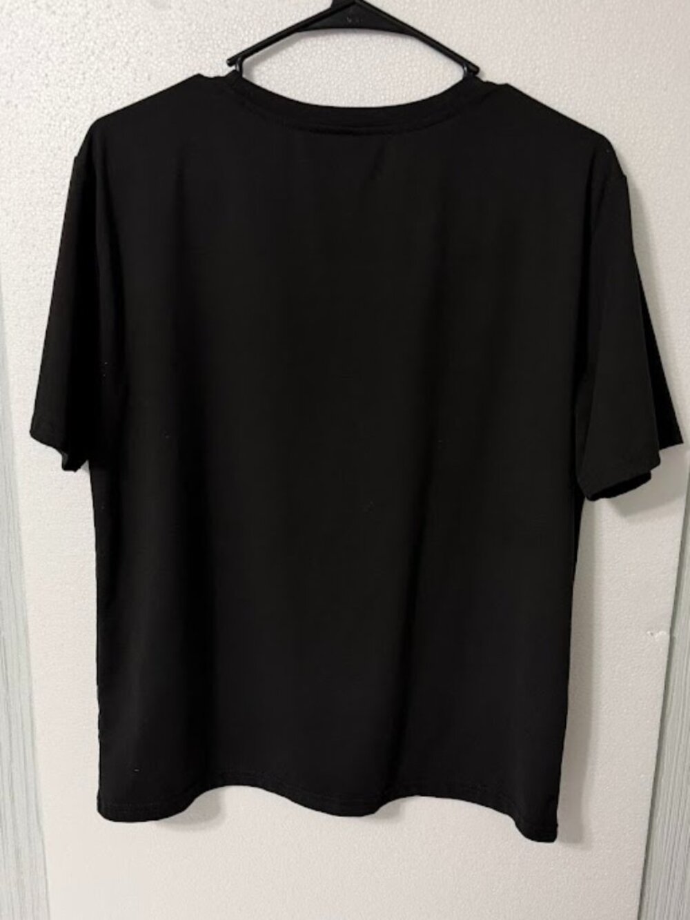 Women's Cute Teddy Bear Graphic Tee Black Casual Oversized T-Shirt - Picture 2 of 4